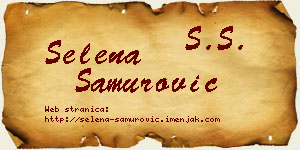 Selena Samurović vizit kartica